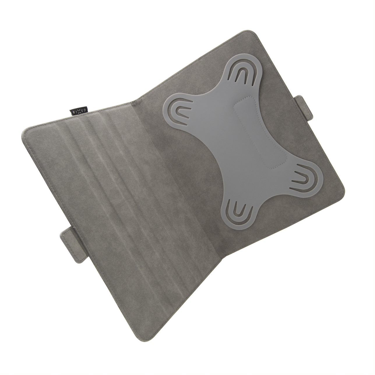 Husa universala Fixed, Novel Tab 10 - 11 ", Textil, Compartiment stylus, Gri inchis