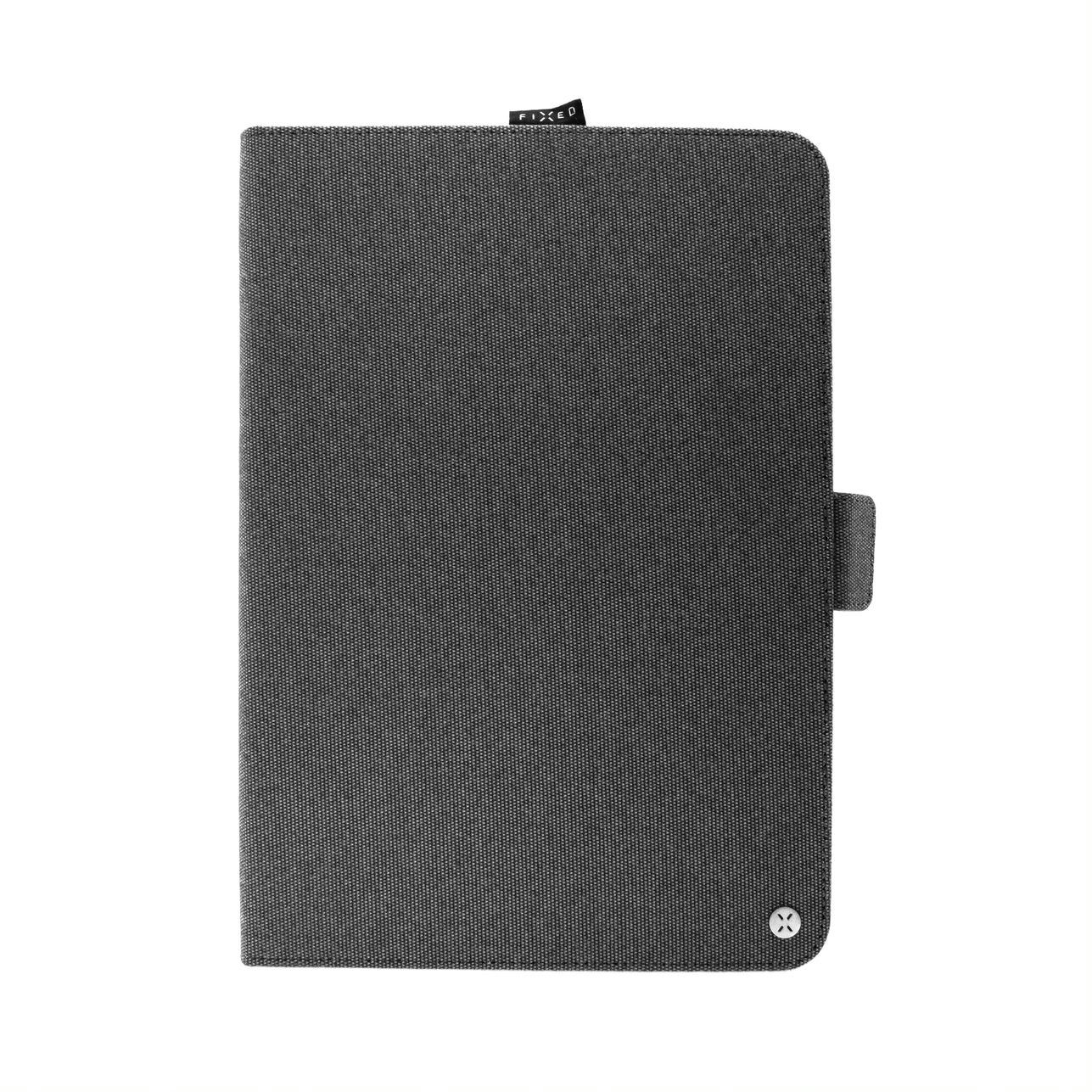 Husa universala Fixed, Novel Tab 10 - 11 ", Textil, Compartiment stylus, Gri inchis