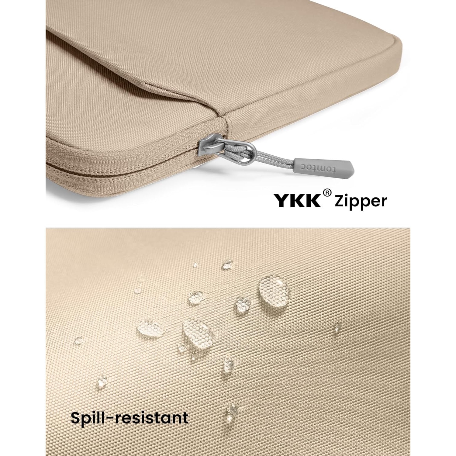 Husa Tomtoc Light-A18 Sleeve Pentru Laptop / Macbook Pro / Air, 13 inch, Nisip