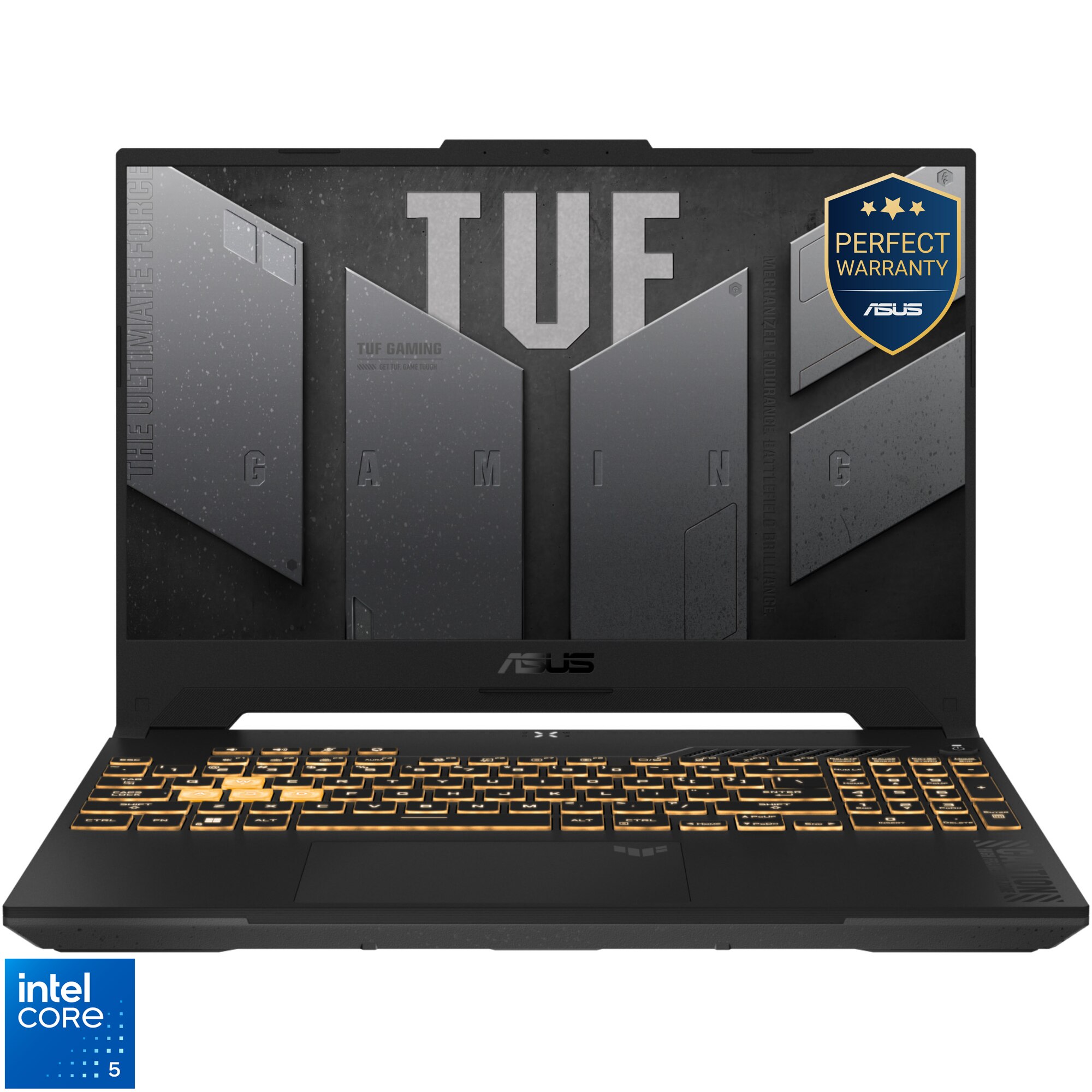 Laptop Gaming ASUS TUF F17 FX707VJ cu procesor Intel® Core™ 5 210H pana la 4.8GHz, 17.3'', Full HD, 144Hz, IPS, 16GB DDR4 RAM, 512GB SSD, NVIDIA® GeForce RTX™ 3050 6GB GDDR6, No OS, Mecha Gray