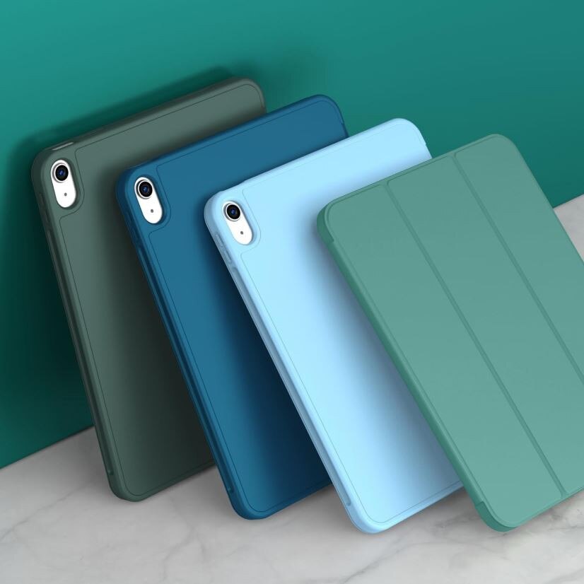 Husa cu Suport Pix pentru iPad 10 2022/2024, iPad 11 2025, Protectie completa, Pliabila, Verde