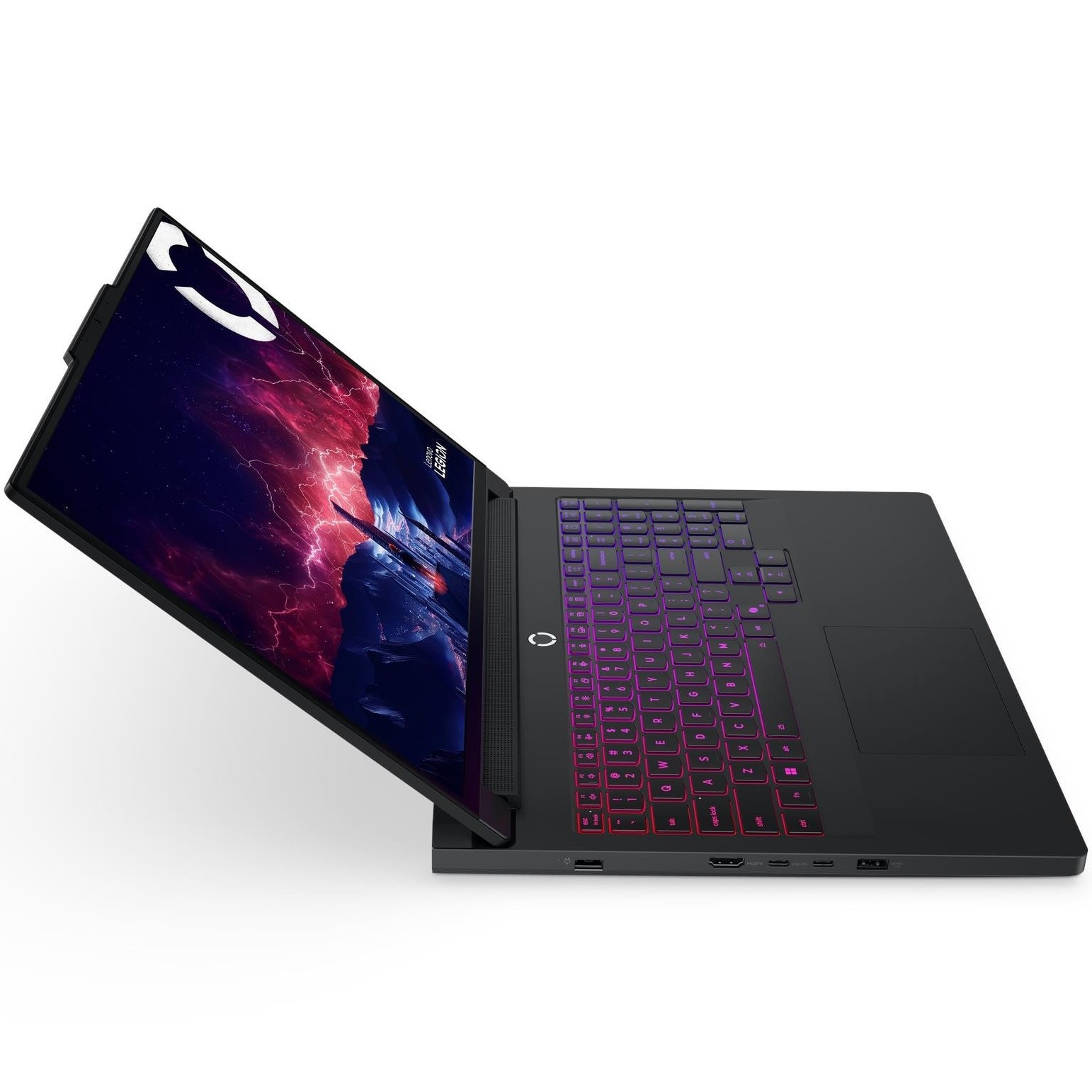 Laptop Gaming Lenovo Legion Pro 7 16AFR10H cu procesor AMD Ryzen™ 9 9955HX pana la 5.4GHz, 16" WQXGA, OLED, 240Hz, 64GB DDR5 RAM, 1TB SSD, NVIDIA® GeForce RTX™ 5070 Ti 12GB GDDR7, No OS, Eclipse Black, 3y on-site Premium Care