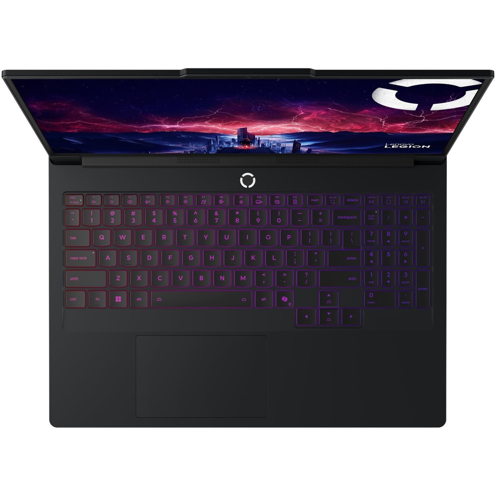 Laptop Gaming Lenovo Legion Pro 7 16AFR10H cu procesor AMD Ryzen™ 9 9955HX pana la 5.4GHz, 16" WQXGA, OLED, 240Hz, 64GB DDR5 RAM, 1TB SSD, NVIDIA® GeForce RTX™ 5070 Ti 12GB GDDR7, No OS, Eclipse Black, 3y on-site Premium Care