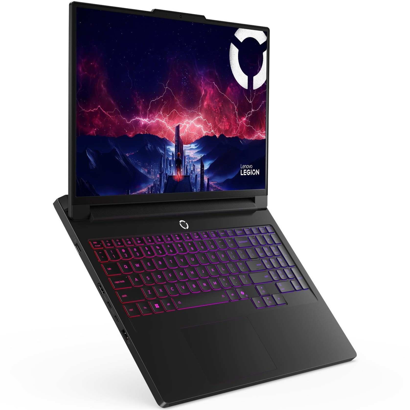 Laptop Gaming Lenovo Legion Pro 7 16AFR10H cu procesor AMD Ryzen™ 9 9955HX pana la 5.4GHz, 16" WQXGA, OLED, 240Hz, 64GB DDR5 RAM, 1TB SSD, NVIDIA® GeForce RTX™ 5070 Ti 12GB GDDR7, No OS, Eclipse Black, 3y on-site Premium Care