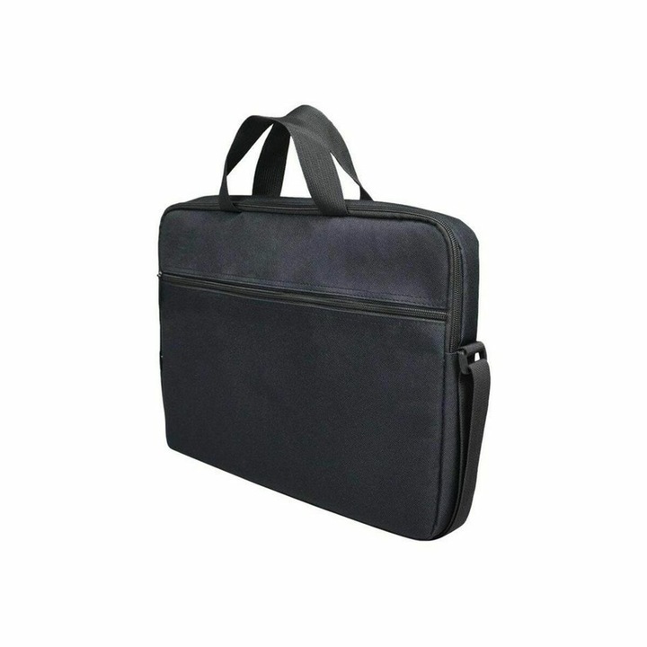 Servieta pentru laptop, Port Designs, 15, 6 inch, negru, inchidere cu fermoar, buzunar exterior, marime unica, unisex, pentru varsta de peste 14 ani
