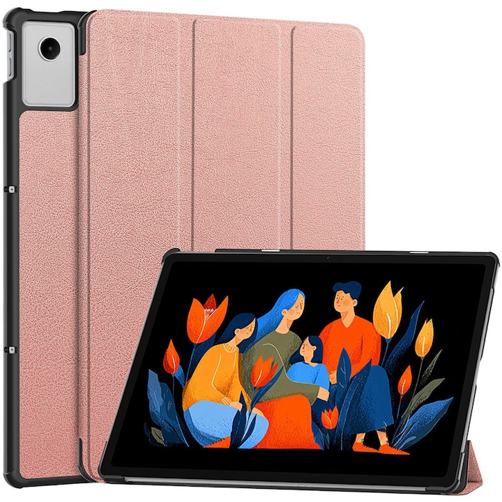 Husa pentru Lenovo Idea Tab Plus 12.1, Techsuit FoldPro, Rose Gold