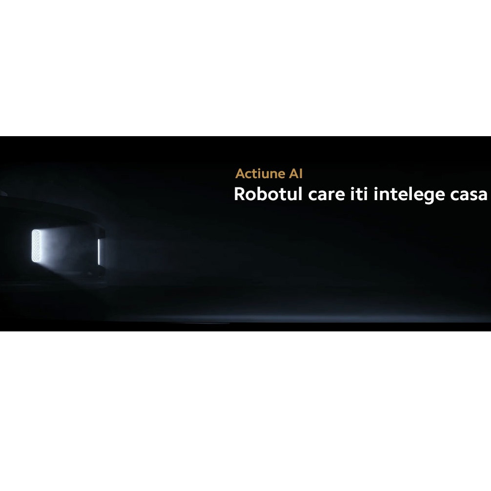 Robot de aspirare cu mop rotativ Dreame L20 Ultra RLX41CE-1, statie automata de golire 3.2l, 7000Pa, rezervor praf 0.3l, rezervor apa 0.08l, baterie 6400mAh, autonomie pana la 180 min, alb