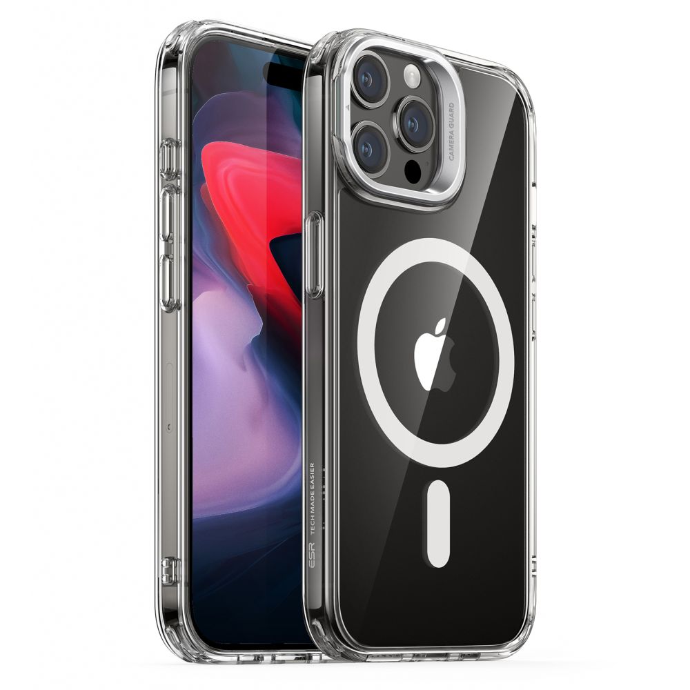Carcasa ESR Classic Kickstand Halolock MagSafe compatibila cu iPhone 15 Pro Max Clear