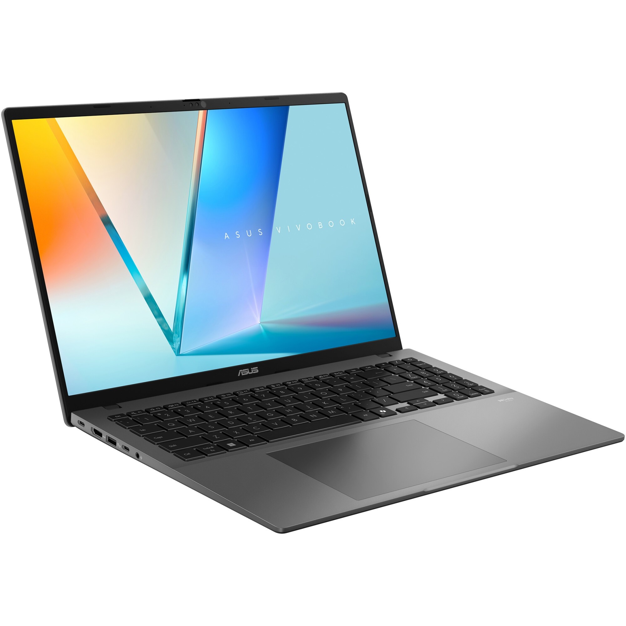 Laptop ASUS Vivobook S16 S3607VA cu procesor Intel Core i5-13420H pana la 4.6GHz, 16'', WUXGA, IPS, 144Hz, 16GB DDR5 RAM, 1TB SSD, Intel UHD Graphics, No OS, Matte Gray