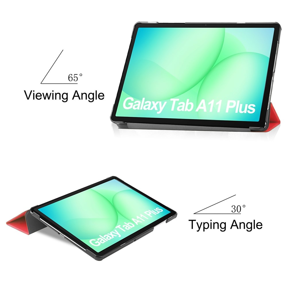 Husă pentru tabletă, Fold Pro, roșie, 360° protecție, pentru Samsung Galaxy Tab A11 Plus/A9 Plus