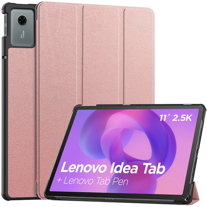 Husa pentru tableta Lenovo Idea Tab 11", Accesorio Fold Pro, Rose Gold