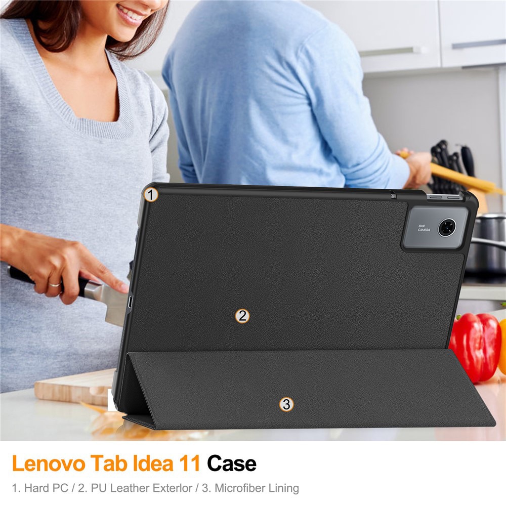 Husa pentru tableta Lenovo Idea Tab 11", Accesorio Fold Pro, Negru