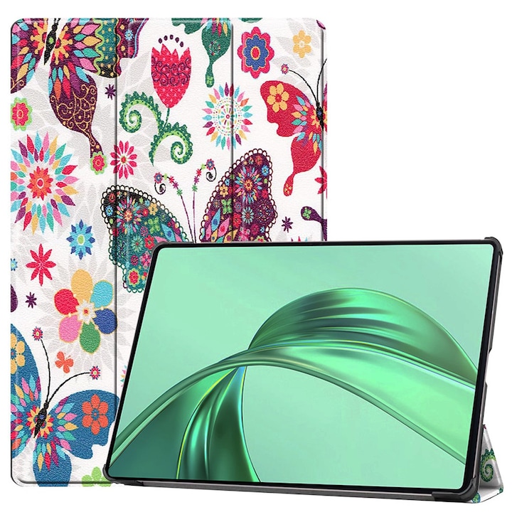 Husa pentru tableta Honor Pad X8a, Accesorio Fold Pro, Butterfly