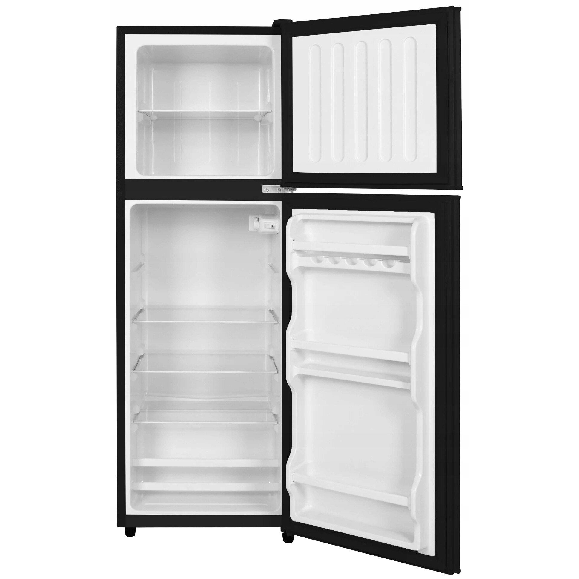 Frigider Lin LI-BCD-158, 110L + 48L, 130.5x45.9x46.5cm, Negru, 2 usi