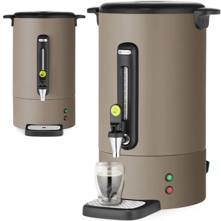 Cafetiere HENDI UNIQ 14 l, inox, 1750 W, design Robert Bronwasser, neagra