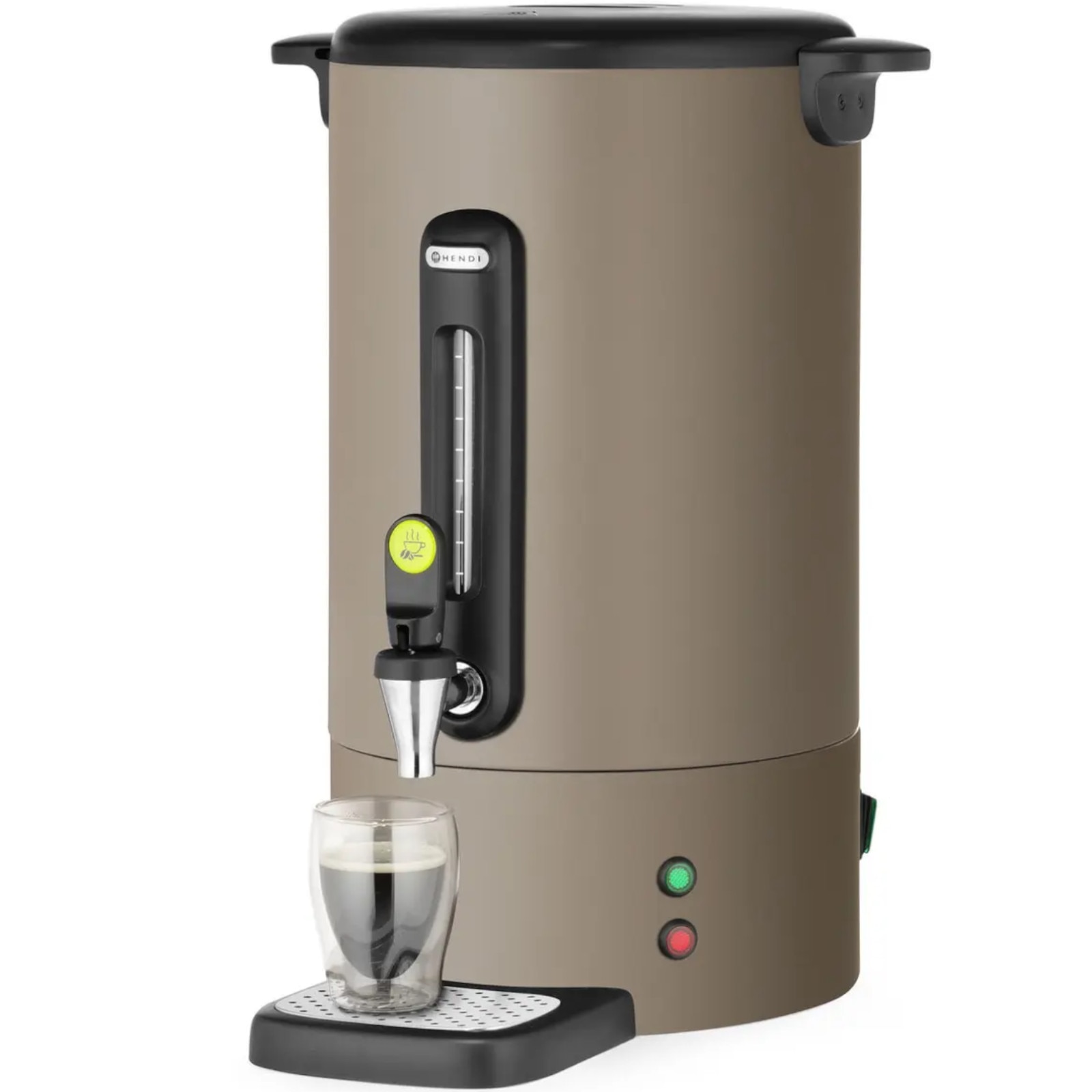 Cafetiere HENDI UNIQ 14 l, inox, 1750 W, design Robert Bronwasser, neagra