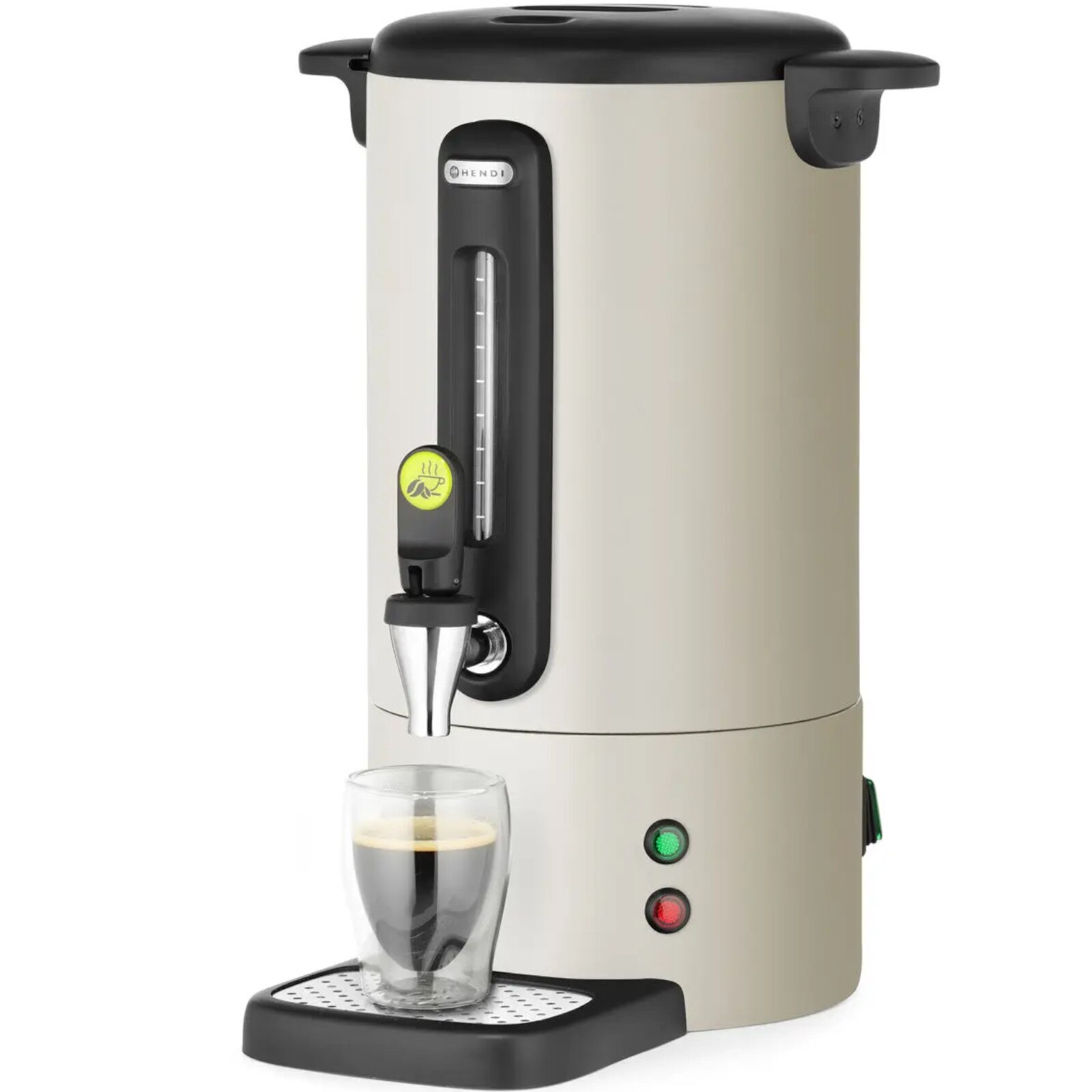 Cafetiere HENDI UNIQ 7l, 1050W, design elegant, necapabil, culoare jasnosara