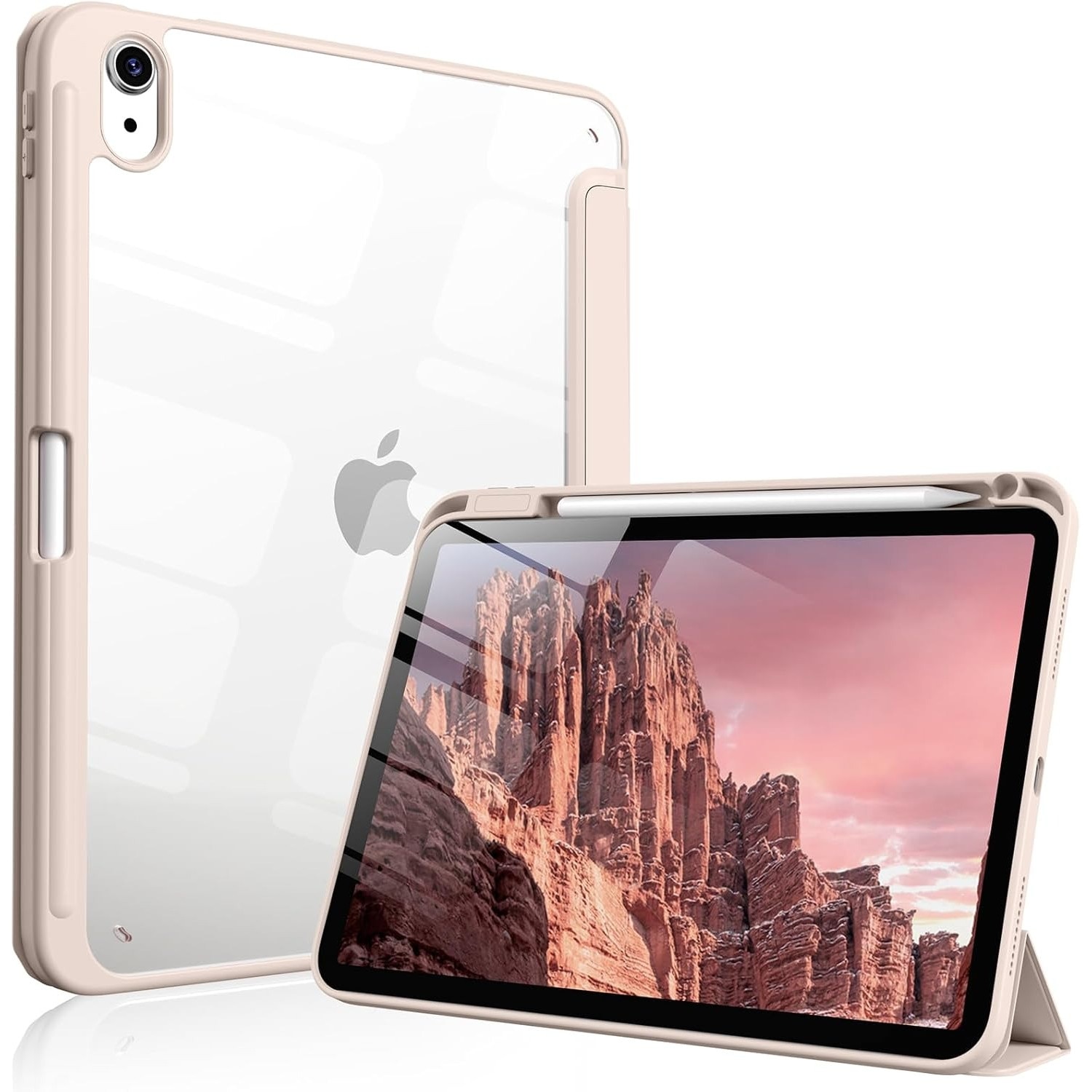 Husa de protectie pentru tableta, potrivita pentru iPad (A16) 11th 11 inch 2025, husa pentru iPad 10th 10, 9 inch 2022, Roz