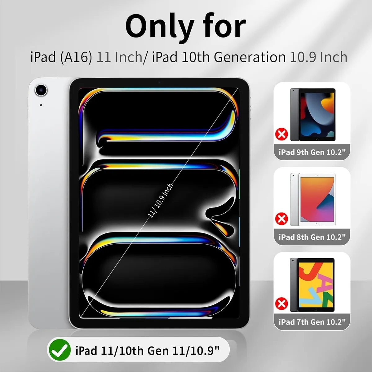 Husa de protectie pentru tableta, potrivita pentru iPad (A16) 11th 11 inch 2025, husa pentru iPad 10th 10, 9 inch 2022, Roz