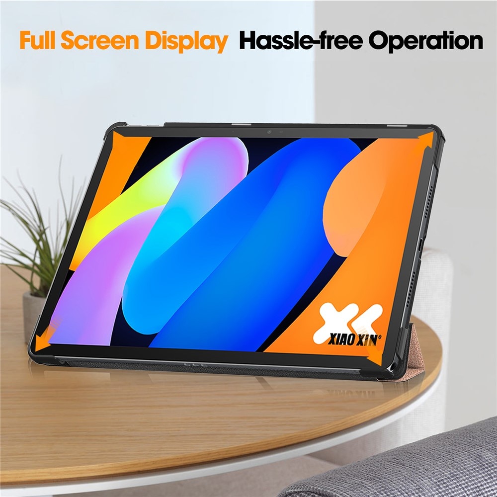 Husa pentru Lenovo Idea Tab 11 tip stand functie sleep/wake-up si inchidere magnetica, protectie 360 - roz