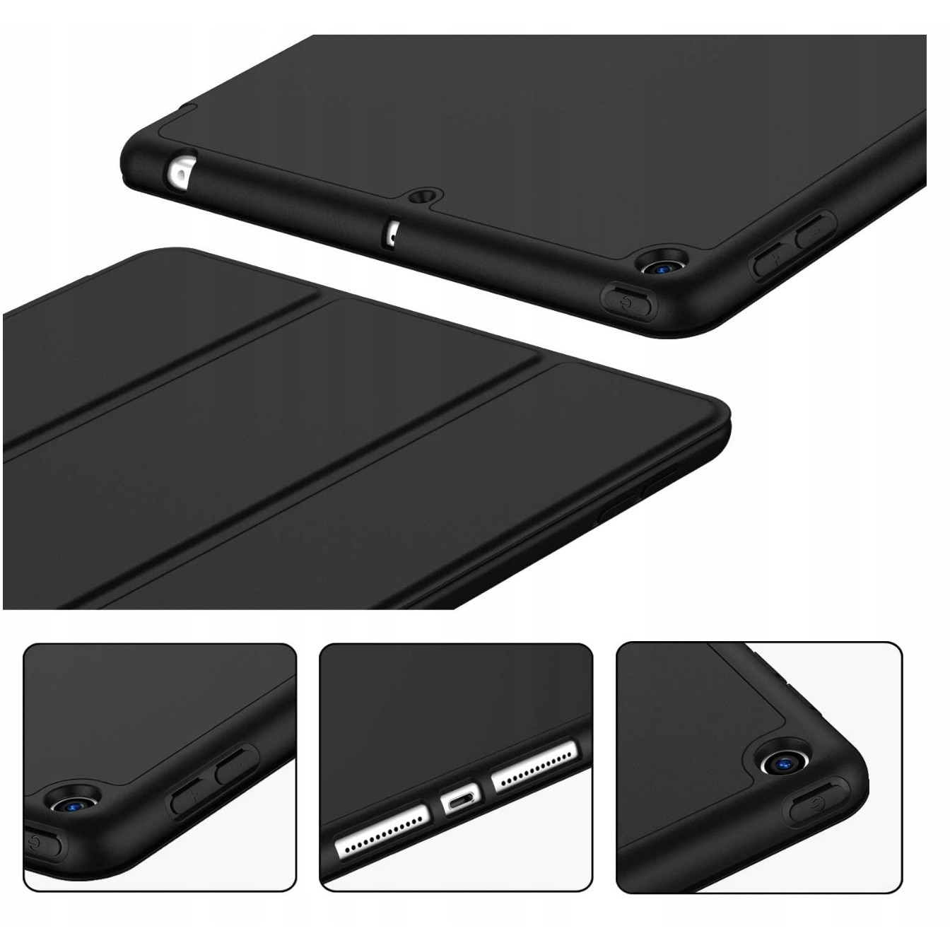 Husa Apple iPad 9.7, Piele ecologica, Verde
