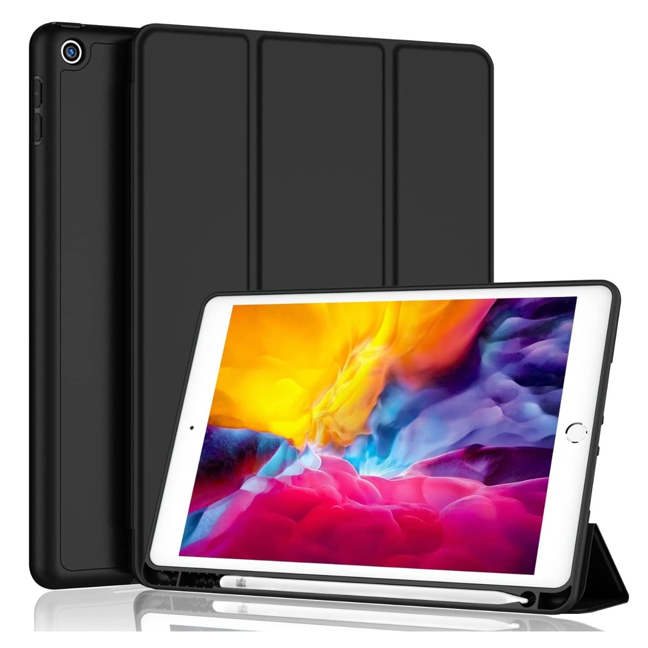 Husa Apple iPad 9.7, Piele ecologica, Verde