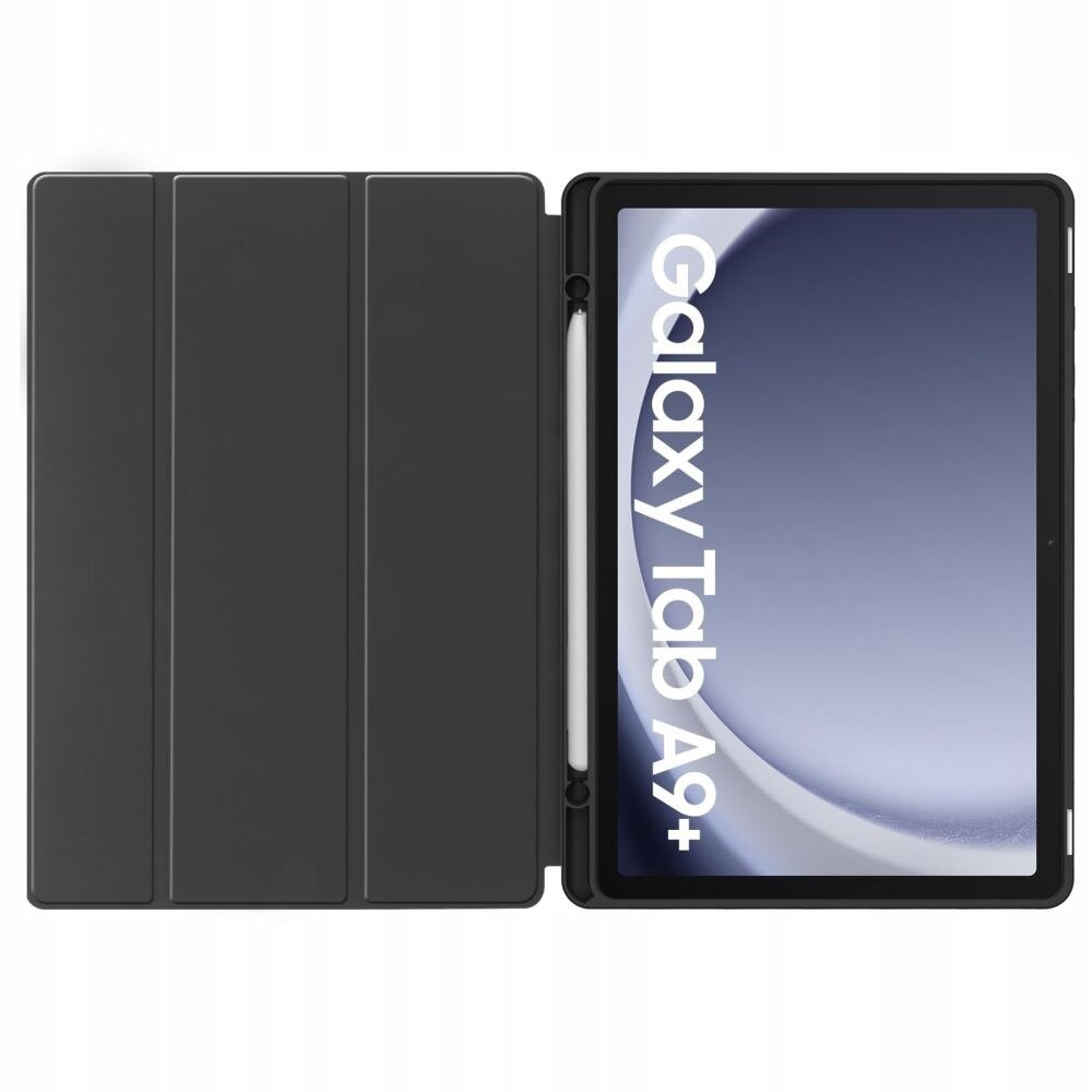 Etui SmartCase TECH-PROTECT pentru Samsung Tab A9 Plus, TPU + piele sintetica, functie de trezire automata, culoare mata