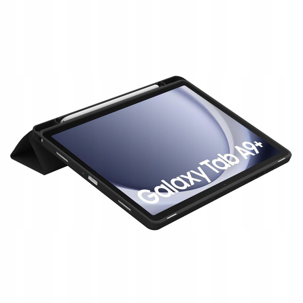 Etui SmartCase TECH-PROTECT pentru Samsung Tab A9 Plus, TPU + piele sintetica, functie de trezire automata, culoare mata