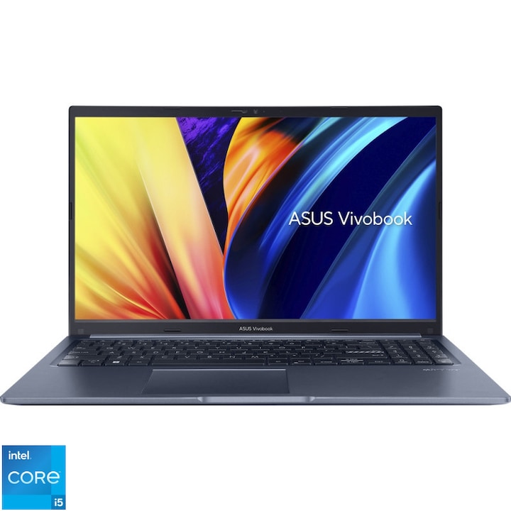Laptop ASUS 15.6'' Vivobook 15 X1502VA, FHD, Procesor Intel® Core™ i5-13420H (12M Cache, up to 4.60 GHz), 24GB DDR4, 3 TB SSD, Intel UHD, No OS, Quiet Blue