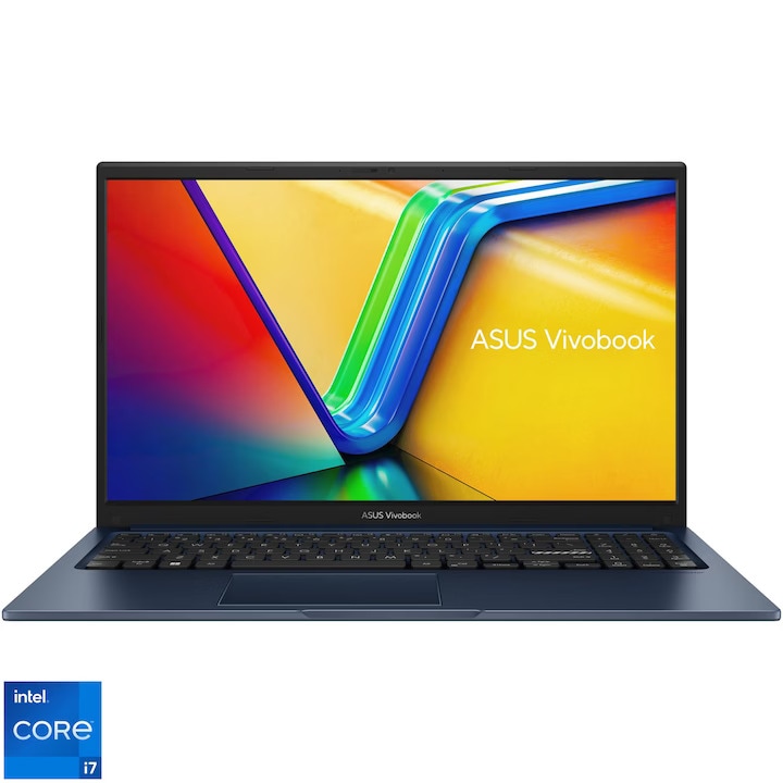 Laptop ASUS 15.6'' Vivobook 15 X1502VA, FHD, Procesor Intel® Core™ i7-13620H (24M Cache, up to 4.90 GHz), 10 cores, 48GB DDR4, 4 TB SSD, Intel UHD, No OS, Quiet Blue