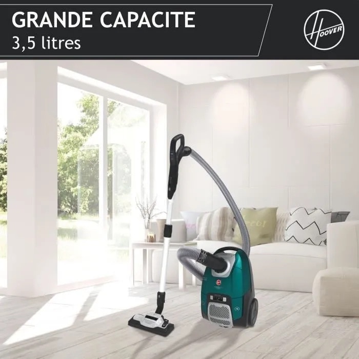 Aspirator cu sac Hoover HE530ALG, 850W, 3,5L, pentru alergii si par de animale