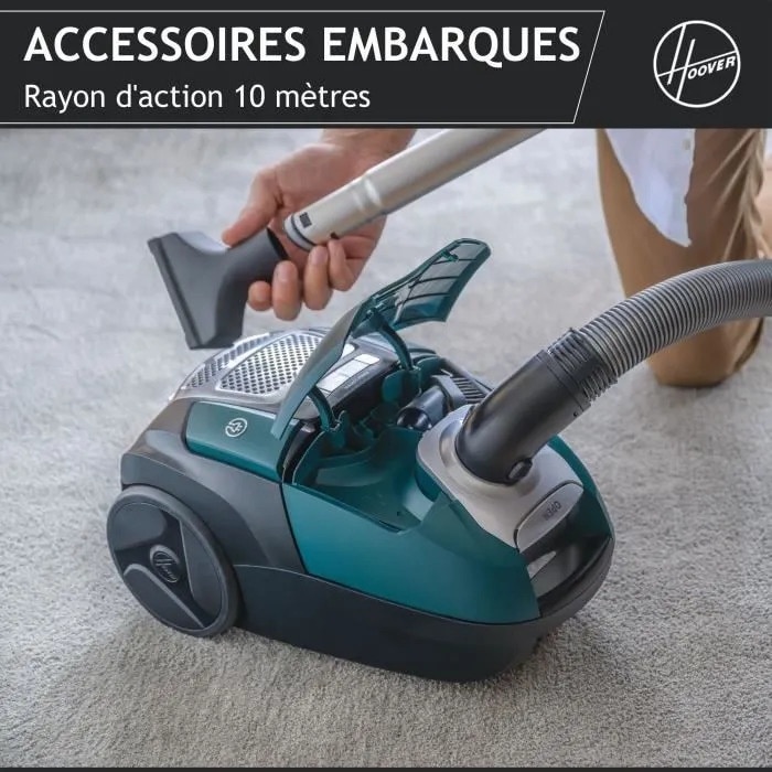 Aspirator cu sac Hoover HE530ALG, 850W, 3,5L, pentru alergii si par de animale