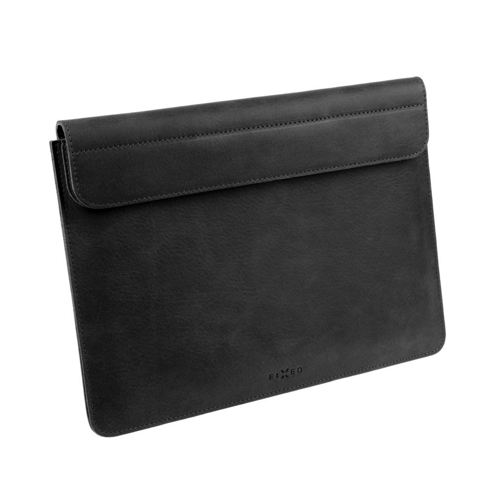 Geanta de laptop compatibila cu Apple MacBook Air 13, FIXED, Piele ecologica, Oxford ,"6" (2022) M2, Negru