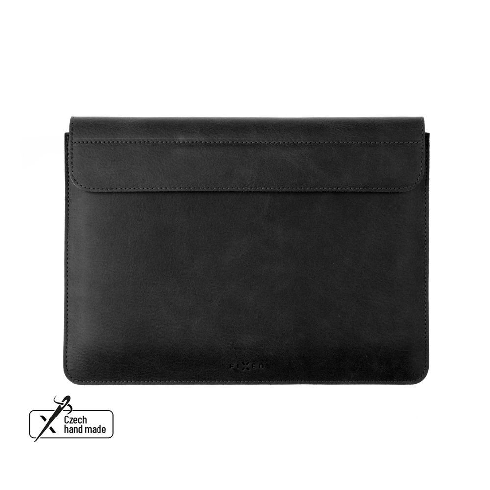 Geanta de laptop compatibila cu Apple MacBook Air 13, FIXED, Piele ecologica, Oxford ,"6" (2022) M2, Negru
