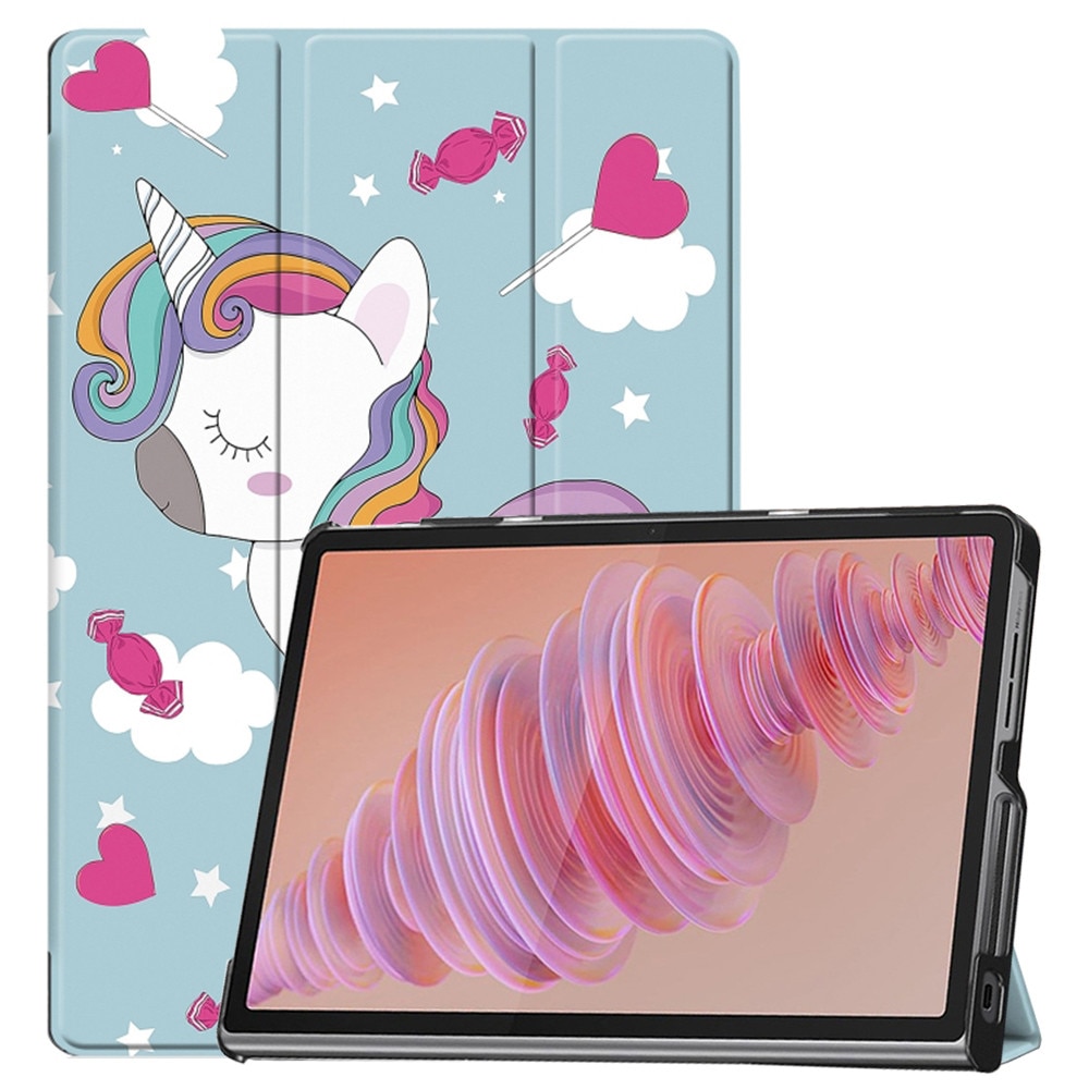 Husa pentru Lenovo Tab Plus, Accesorio FoldPro, Unicorn