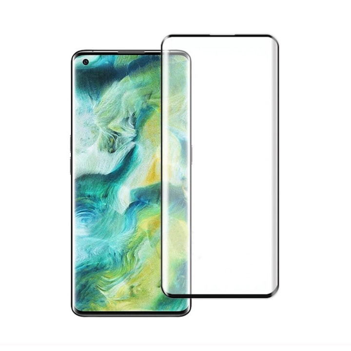 Folie sticla securizata compatibila cu Motorola Edge 50 Pro 5G, Full Cover, Margini Negre