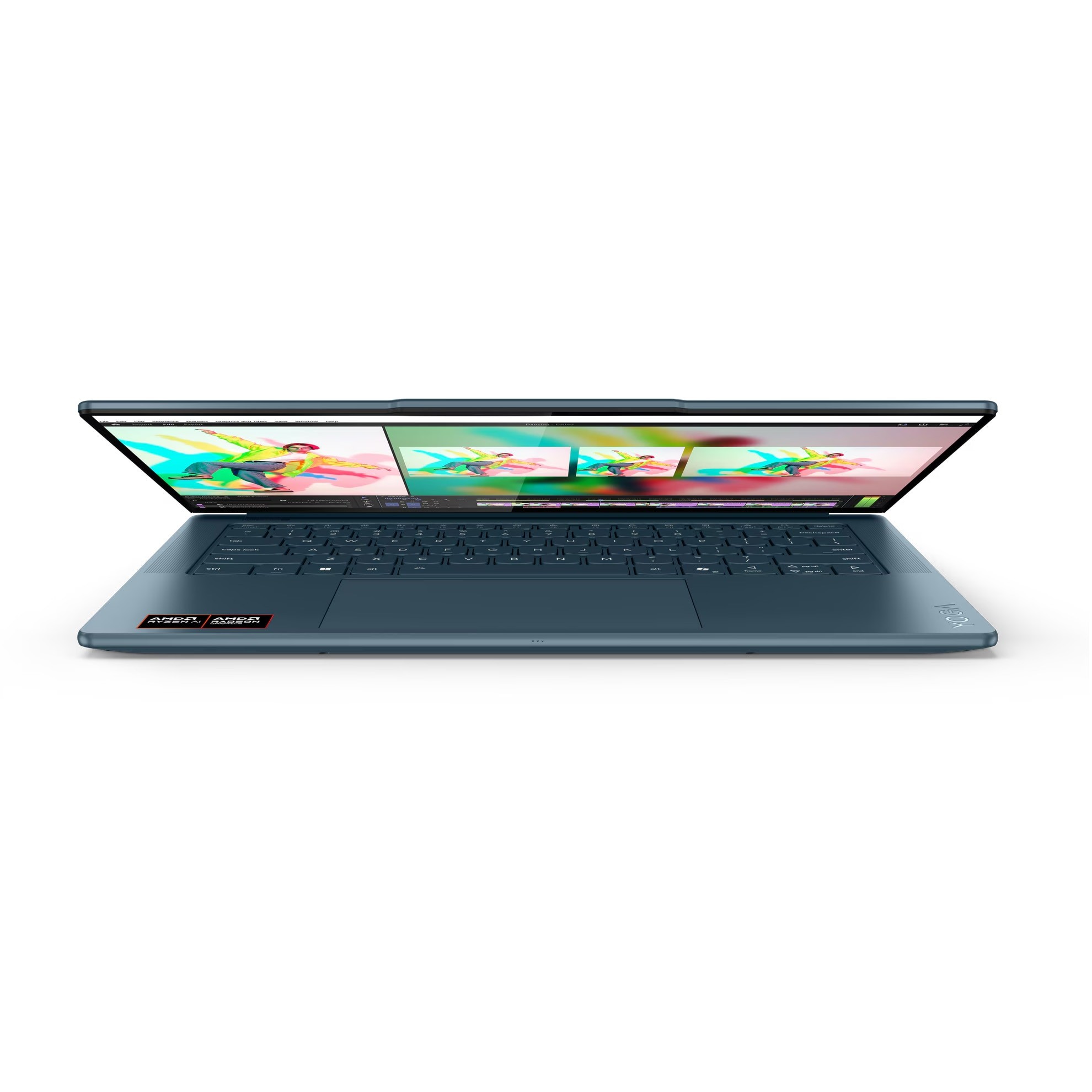 Laptop Lenovo Yoga Pro 7 14ASP10 cu procesor AMD Ryzen™ AI 9 365 pana la 5.0GHz, 14.5" 3K, OLED, 32GB LPDDR5x RAM, 1TB SSD, AMD Radeon™ 880M Graphics, Windows® 11 Home, Tidal Teal