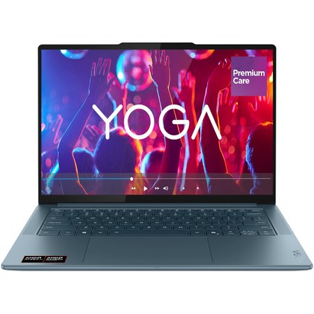 Laptop Lenovo Yoga Pro 7 14ASP10 cu procesor AMD Ryzen™ AI 9 365 pana la 5.0GHz, 14.5" 3K, OLED, 32GB LPDDR5x RAM, 1TB SSD, AMD Radeon™ 880M Graphics, Windows® 11 Home, Tidal Teal