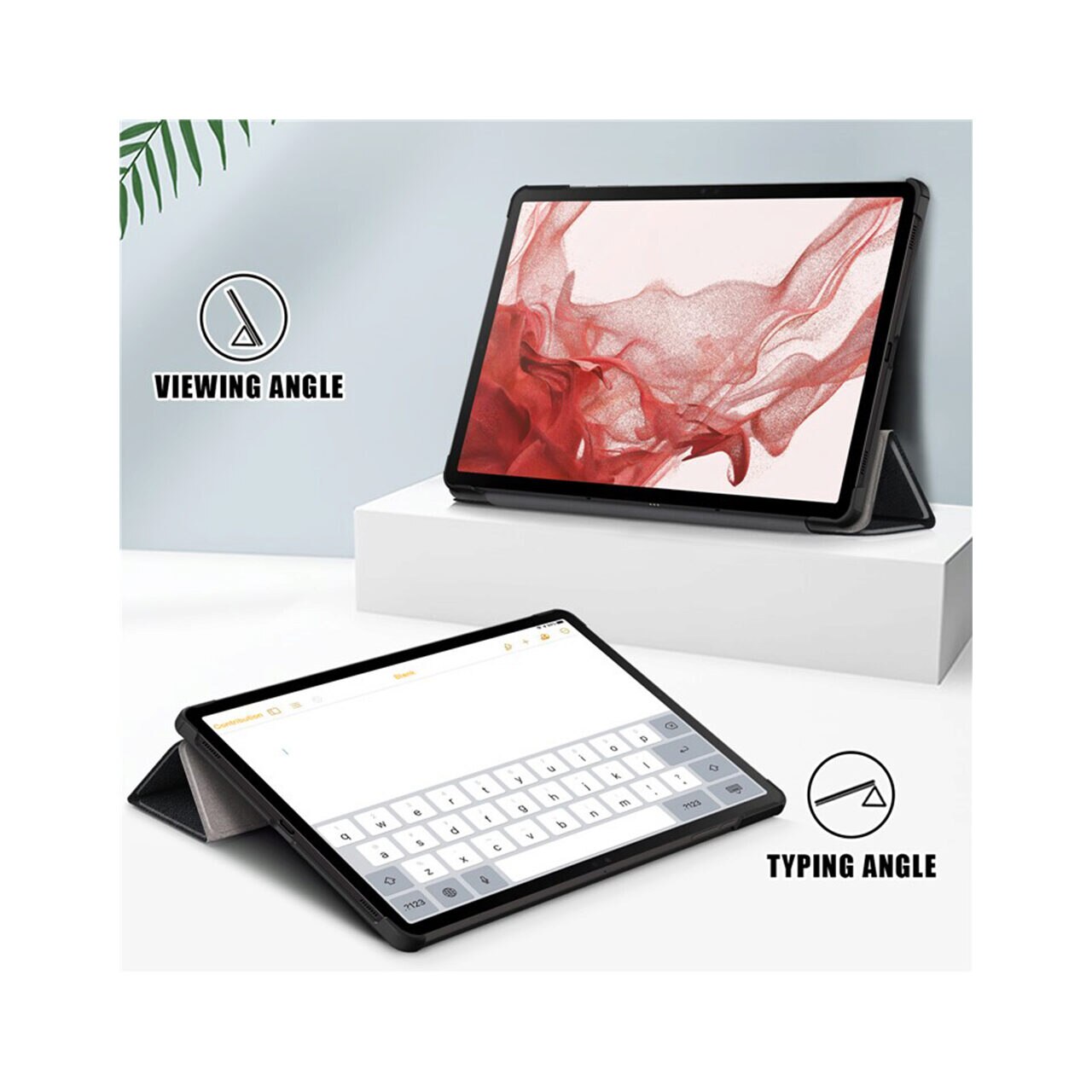 Husa pentru Samsung Galaxy Tab S9 / S9 FE - Techsuit FoldPro - Black