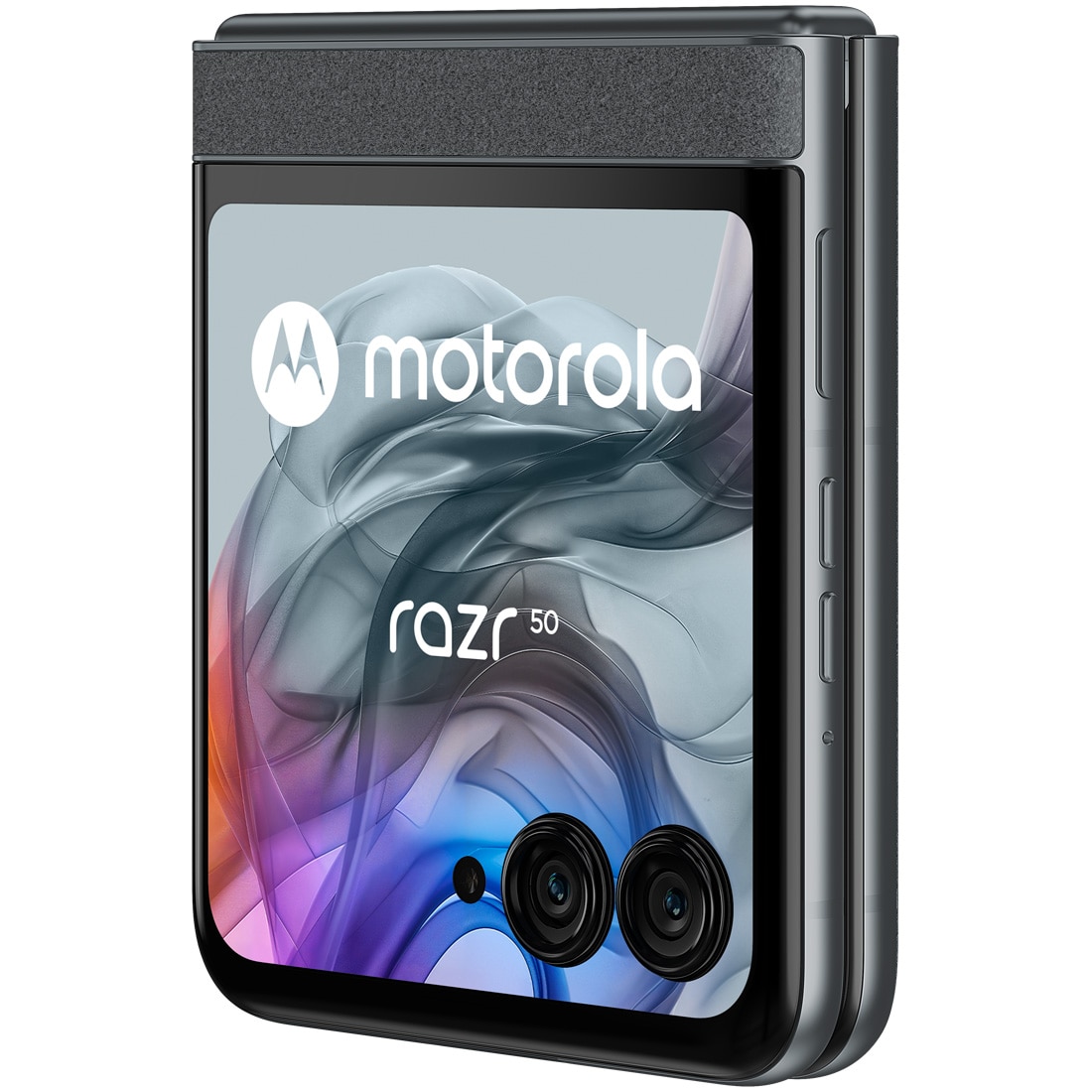 RESIGILAT: Telefon mobil Motorola Razr 50, Dual SIM, 8GB RAM, 256GB, 5G, Koala Grey