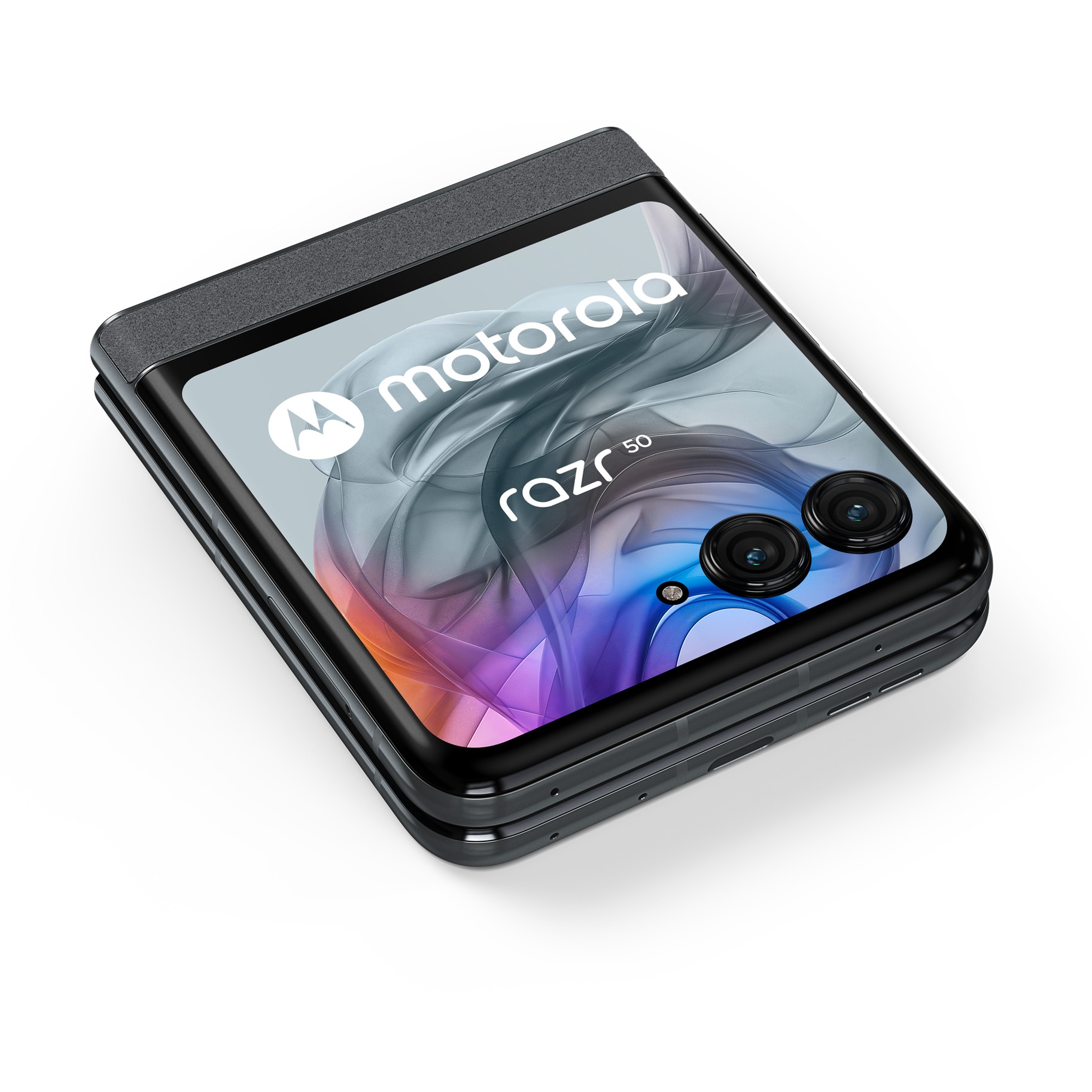 RESIGILAT: Telefon mobil Motorola Razr 50, Dual SIM, 8GB RAM, 256GB, 5G, Koala Grey