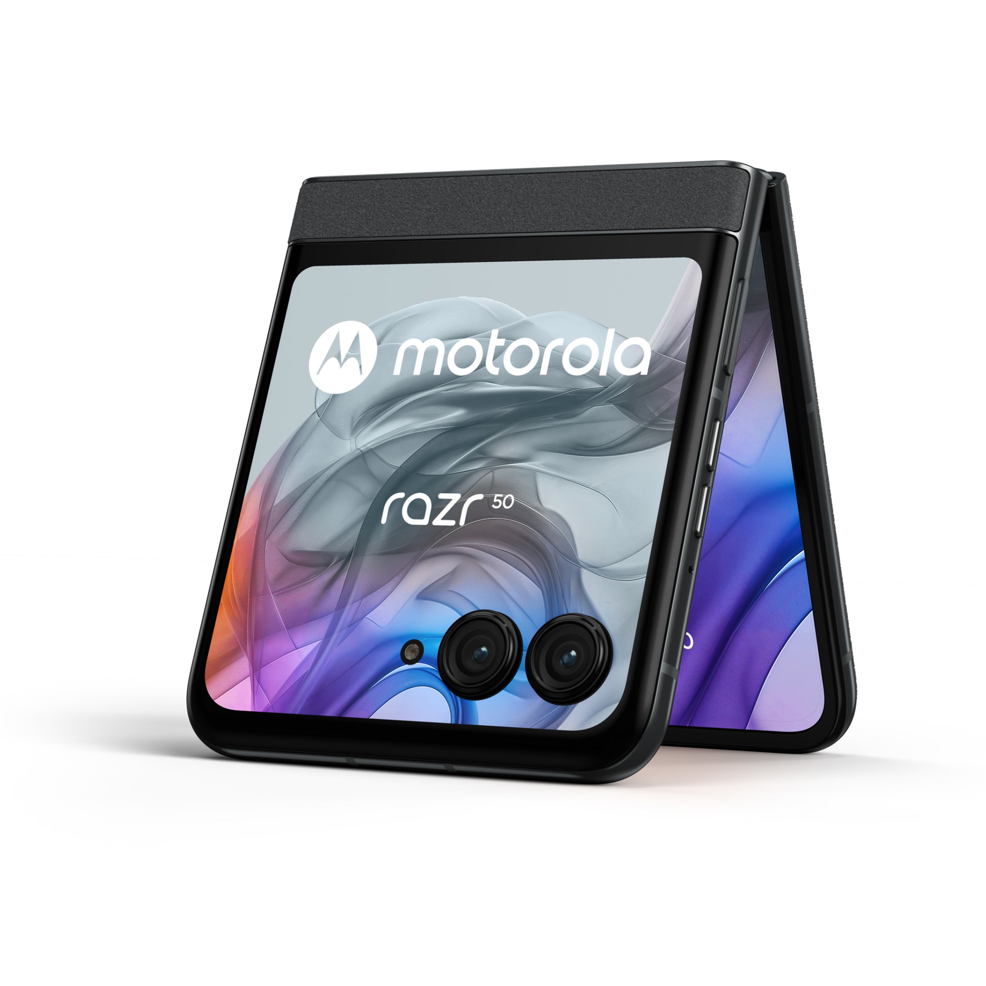 RESIGILAT: Telefon mobil Motorola Razr 50, Dual SIM, 8GB RAM, 256GB, 5G, Koala Grey