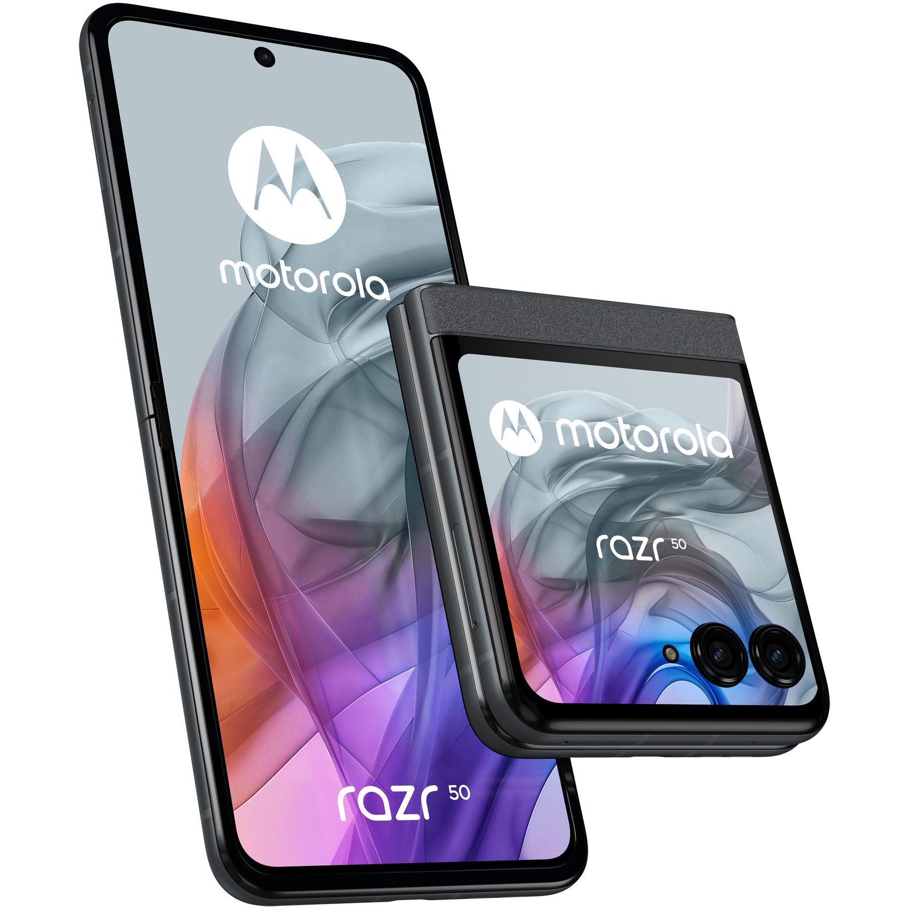 RESIGILAT: Telefon mobil Motorola Razr 50, Dual SIM, 8GB RAM, 256GB, 5G, Koala Grey