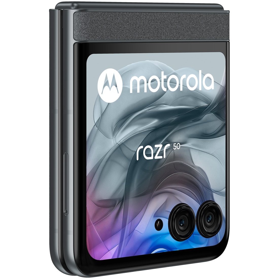 RESIGILAT: Telefon mobil Motorola Razr 50, Dual SIM, 8GB RAM, 256GB, 5G, Koala Grey