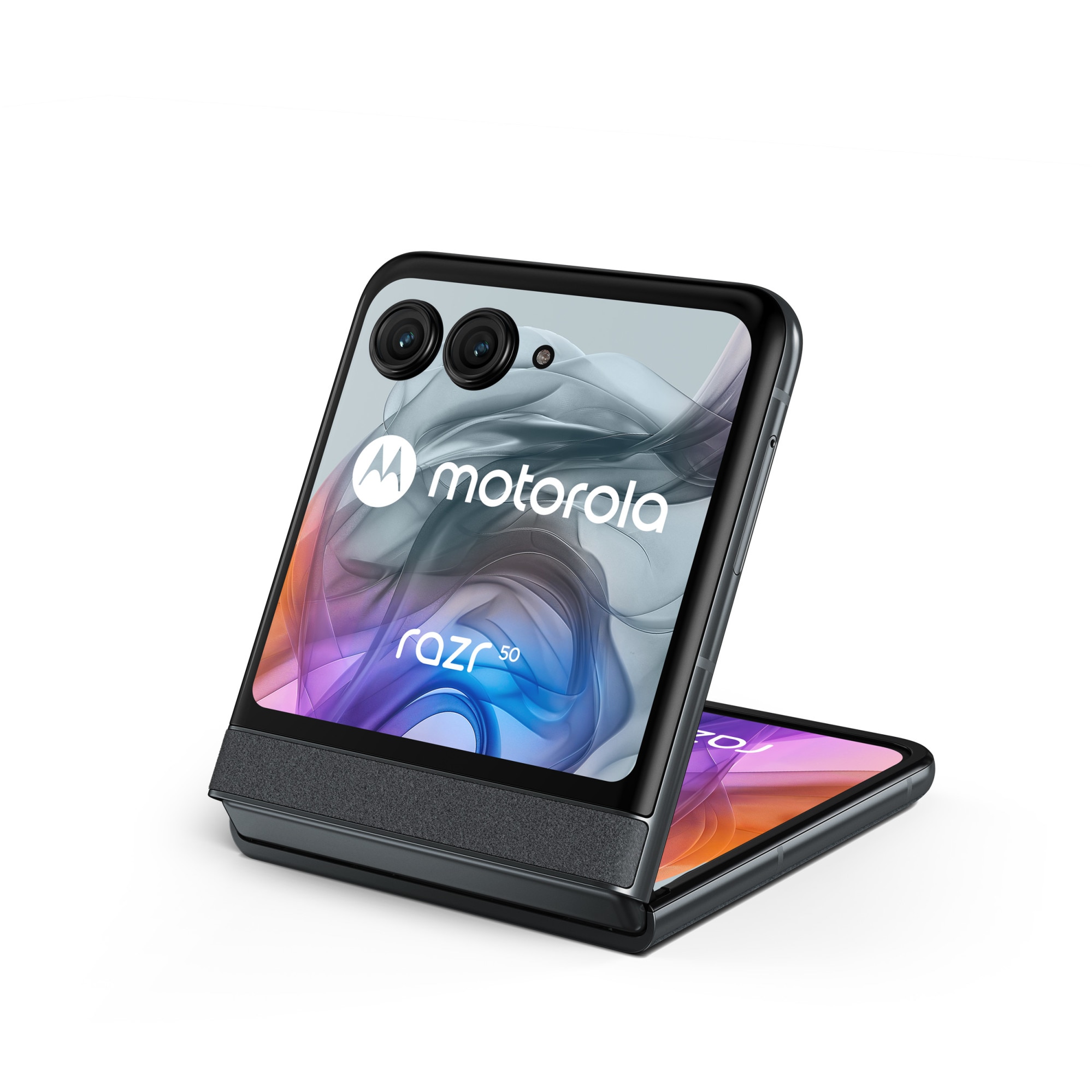 RESIGILAT: Telefon mobil Motorola Razr 50, Dual SIM, 8GB RAM, 256GB, 5G, Koala Grey