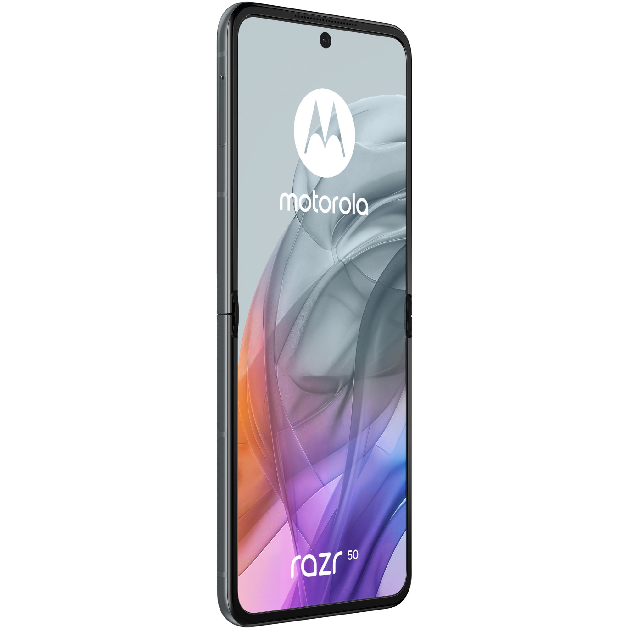 RESIGILAT: Telefon mobil Motorola Razr 50, Dual SIM, 8GB RAM, 256GB, 5G, Koala Grey