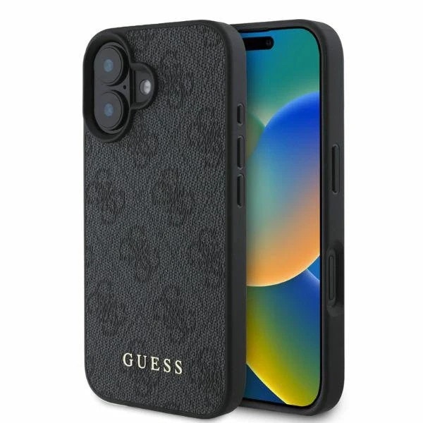 Husa Guess compatibila cu iPhone 16, 4G Classic, Negru