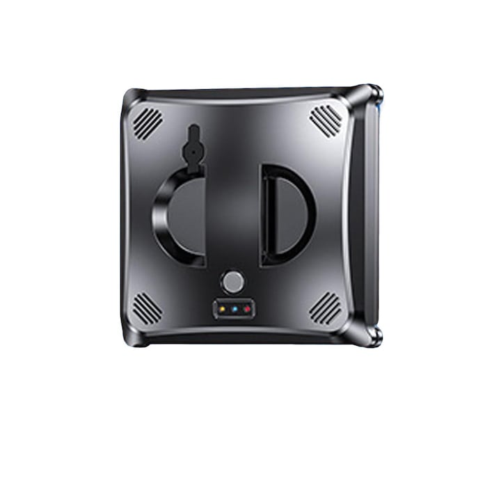 Robot de curatare a geamurilor, WALALLA, pulverizare cu apa bidirectionala, protectie UPS incorporata, control prin aplicatie mobila, detectare margine rezervor apa 40 ml, cu telecomanda, transmisie vocala, aspiratie 5600 Pa, negru