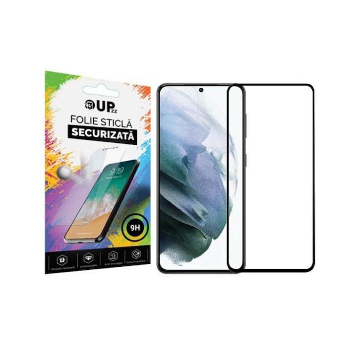 Folie Sticla Securizata Upzz® Rinbo Compatibila Cu Samsung Galaxy S24 FE, AntiStatic, Full Cover, Full Glue