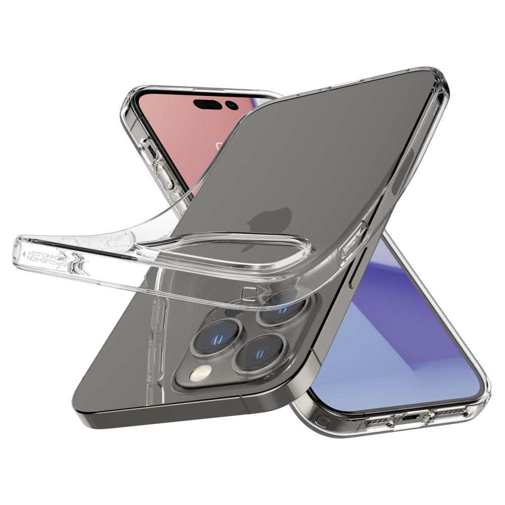 Carcasa Spigen Liquid Crystal compatibila cu iPhone 14 Pro Crystal Clear